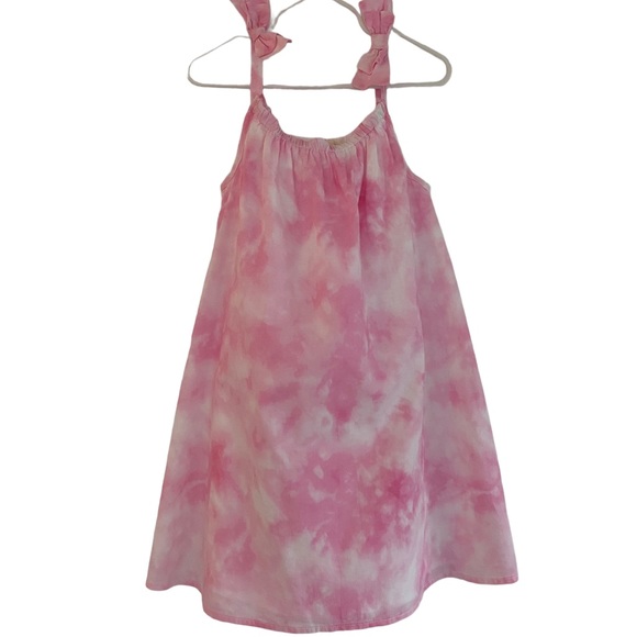 BTWEEN Little Girl’s Tie Dye Pink and Blue Floral Dresses. Size: 6 - Picture 4 of 6
